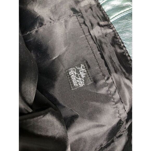 Saks Fifth Avenue Metallic Green One Compartment With Inside Pocket Large Bag - Picture 2 of 5